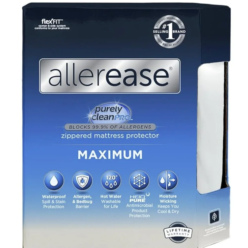 AllerEase Zippered Mattress Protector- Dorm